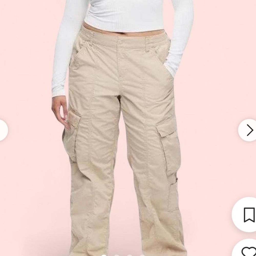 H&M Tan Straight Leg Pants